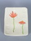 This small serving tray features subtle stamps and brushwork rarely seen in my work, 2 flowers...