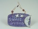 Handmade tile and plaque with the goodnight phrase of 